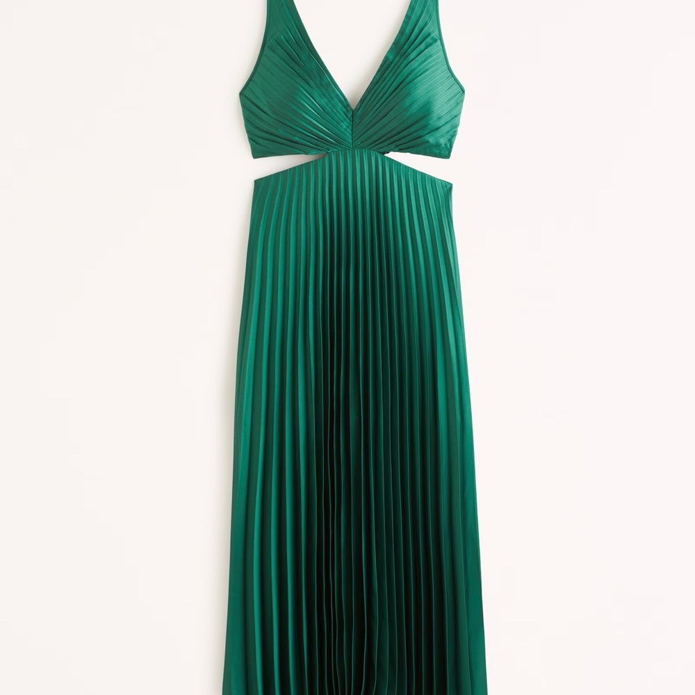 The A&F Giselle Pleated Cutout Maxi Dress